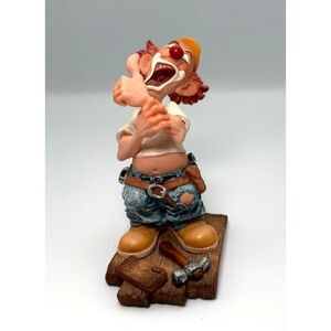 Vintage 1998 Slapstix Handyman Clown Figurine 4 ⅝" Tall 1997 Cast Art VTG 90's